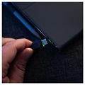Green Cell Ray Hurtigt USB-C Kabel med LED Lys - 1.2m