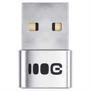 Green Cell USB-A til USB-C-adapter - 480Mbps, 2.4A - Sølv