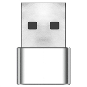 Green Cell USB-A til USB-C-adapter - 480Mbps, 2.4A - Sølv