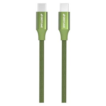 GreyLime 60W flettet USB-C / USB-C-kabel - 1 m
