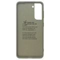 Samsung Galaxy S21 5G GreyLime Biologisk Nedbrydeligt Cover - Grøn