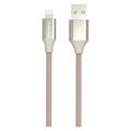 GreyLime flettet USB-A / Lightning-kabel - MFi-certificeret - 2 m