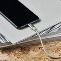 GreyLime flettet USB-A / Lightning-kabel - MFi-certificeret - 2 m - beige