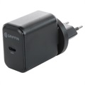 Griffin PowerBlock USB-C Vægoplader 30W - EU/UK/US - Sort