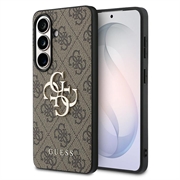 Samsung Galaxy S26 Guess 4G Big Metal Logo Hybrid Cover (Open Box - Bulk) - Brun