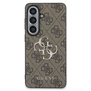 Samsung Galaxy S26 Guess 4G Big Metal Logo Hybrid Cover - Brun