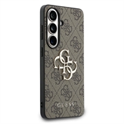 Samsung Galaxy S26 Guess 4G Big Metal Logo Hybrid Cover - Brun