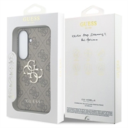 Samsung Galaxy S26 Guess 4G Big Metal Logo Hybrid Cover - Brun