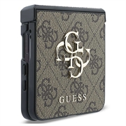 Samsung Galaxy Z Flip8 Guess 4G Big Metal Logo Hybrid Cover - Brun