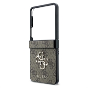 Samsung Galaxy Z Flip8 Guess 4G Big Metal Logo Hybrid Cover - Brun