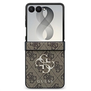 Samsung Galaxy Z Flip8 Guess 4G Big Metal Logo Hybrid Cover - Brun