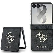 Samsung Galaxy Z Flip8 Guess 4G Big Metal Logo Hybrid Cover - Grå