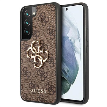 Guess 4G Big Metal Logo Samsung Galaxy S22 5G Hybrid Cover - Brun