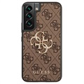 Guess 4G Big Metal Logo Samsung Galaxy S22 5G Hybrid Cover - Brun