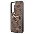 Guess 4G Big Metal Logo Samsung Galaxy S22 5G Hybrid Cover - Brun