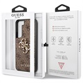 Guess 4G Big Metal Logo Samsung Galaxy S22 5G Hybrid Cover - Brun