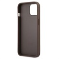 Guess 4G Big Metal Logo iPhone 13 Hybrid Cover - Brun