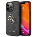 Guess 4G Big Metal Logo iPhone 13 Pro Max Hybrid Cover - Sort