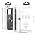 Guess 4G Big Metal Logo iPhone 13 Pro Max Hybrid Cover - Sort