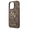 Guess 4G Big Metal Logo iPhone 13 Pro Max Hybrid Cover - Brun