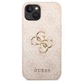Guess 4G Big Metal Logo iPhone 14 Hybrid Cover - Pink