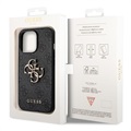Guess 4G Big Metal Logo iPhone 14 Pro Max Hybrid Cover - Sort