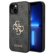iPhone 15 Plus Guess 4G Big Metal Logo Hybrid Cover
