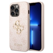 iPhone 15 Pro Guess 4G Big Metal Logo Hybrid Cover