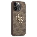 Guess 4G Big Metal Logo iPhone 14 Pro Hybrid Cover (Open Box - God stand) - Brun