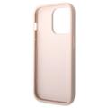 Guess 4G Big Metal Logo iPhone 14 Pro Hybrid Cover - Pink