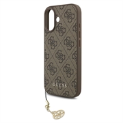 iPhone 17 Guess 4G Charm Hybrid Cover - MagSafe-kompatibel - Brun