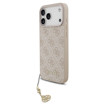 iPhone 17 Pro Max Guess 4G Charm Hybrid Cover - MagSafe-kompatibel - Pink