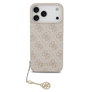 iPhone 17 Pro Max Guess 4G Charm Hybrid Cover - MagSafe-kompatibel - Pink