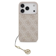 iPhone 17 Pro Guess 4G Charm Hybrid Cover - MagSafe-kompatibel - Pink