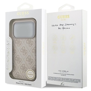 iPhone 17 Pro Guess 4G Charm Hybrid Cover - MagSafe-kompatibel - Pink