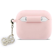 AirPods Pro 3 Guess 4G Charm Silikone Cover - Pink