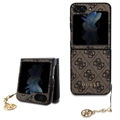 Samsung Galaxy Z Flip5 Guess 4G Charms Collection Hybrid Cover - Brun