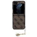 Samsung Galaxy Z Flip5 Guess 4G Charms Collection Hybrid Cover - Brun