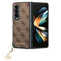 Guess 4G Charms Collection Samsung Galaxy Z Fold4 Hybrid Cover - Brun