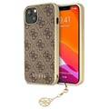 Guess 4G Charms Collection iPhone 13 Hybrid Cover - Brun