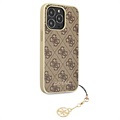 Guess 4G Charms Collection iPhone 13 Pro Max Hybrid Cover - Brun