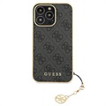 Guess 4G Charms Collection iPhone 13 Pro Max Hybrid Cover - Grå