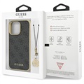Guess 4G Charms Collection iPhone 13 Pro Max Hybrid Cover - Grå