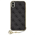 Guess 4G Charms Collection iPhone X/XS Hybrid Cover - Grå