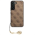 Guess 4G Charms Collection Samsung Galaxy S22+ 5G Hybrid Cover - Brun