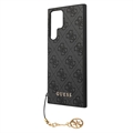 Guess 4G Charms Collection Samsung Galaxy S23 Ultra 5G Hybrid Cover - Grå