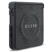 Samsung Galaxy Z Flip8 Guess 4G farvet ringcover - MagSafe-kompatibel - Sort