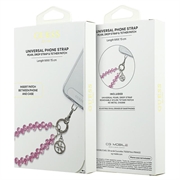 Guess 4G Crystals Charm universel håndledsrem - lyserød