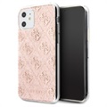 Guess 4G Glitter Collection iPhone 11 Cover - Pink