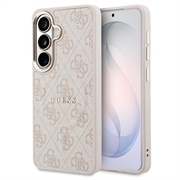 Samsung Galaxy S26 Guess 4G Gold Frame Cover - MagSafe-kompatibelt - lyserødt